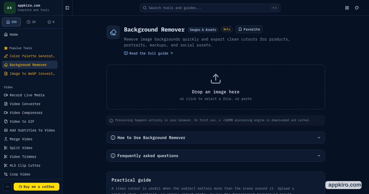 Background Remover Online for Fast Clean Cutouts | appkiro.com